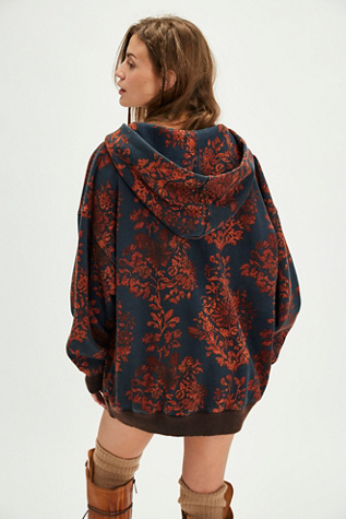 Free People It's A shops Vibe Printed Hoodie Size XS