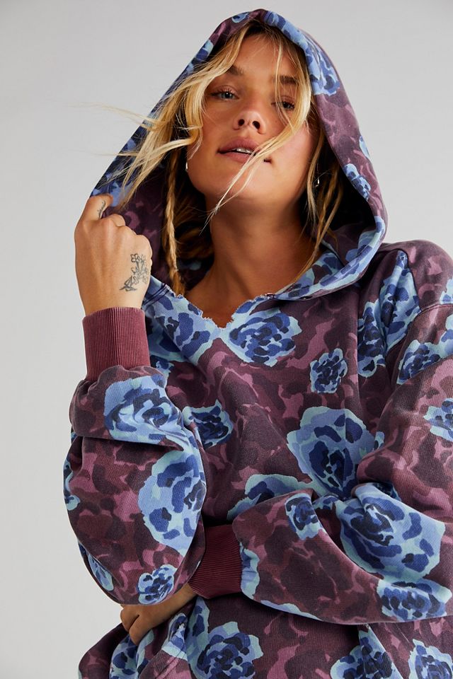 Oversized Fit Printed Hoodie