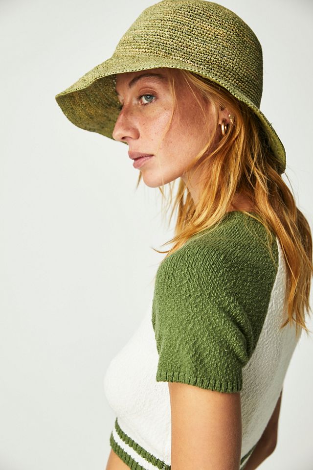 Sublime Straw Bucket Hat Free People