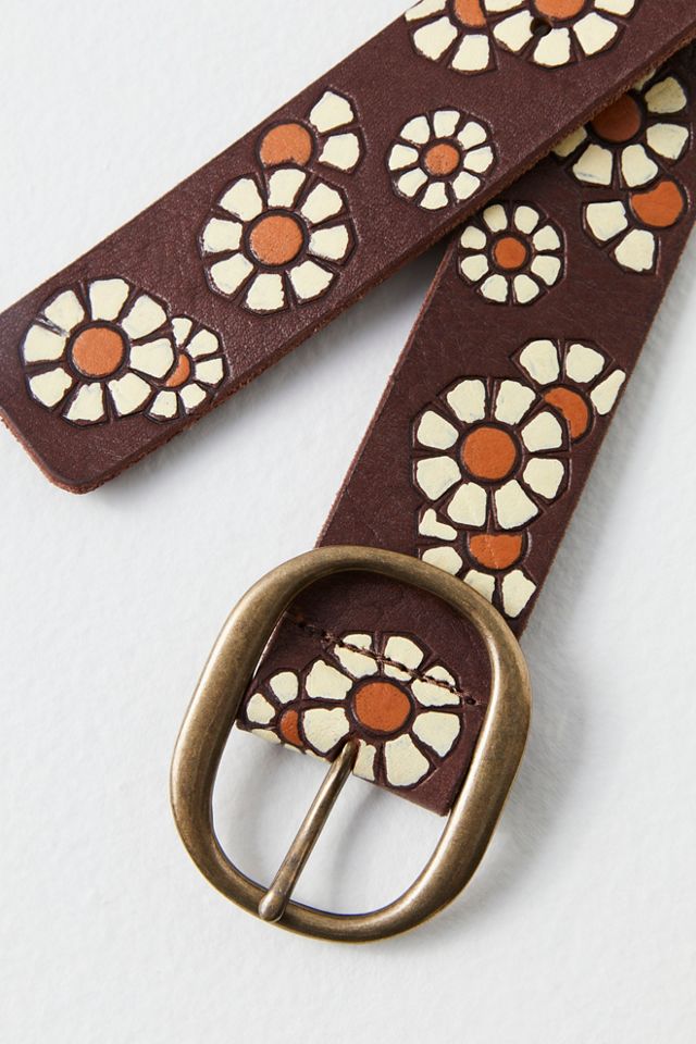NWT Free People La Paz Leather Flower Belt S/M Free People Women main image 4
