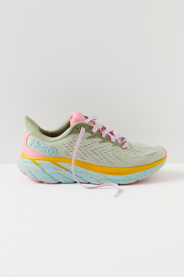 Free People Hoka Clifton 9 Sneakers in Pink