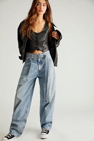 AGOLDE Belted Baggy Jeans | Free People