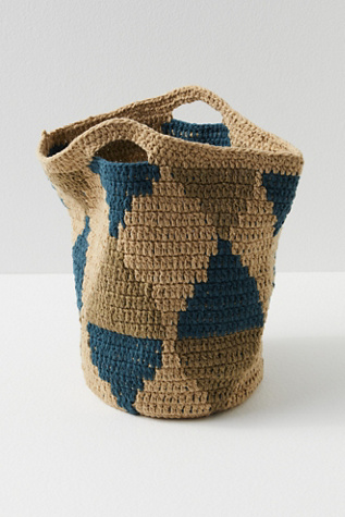 Free People Pochette Au Crochet Cali In Argyle