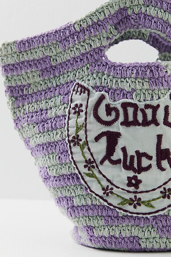 Free People Cali Crochet Clutch In Good Luck