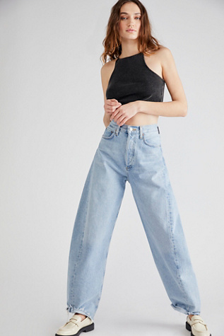 AGOLDE Luna Pieced Jeans at Free People in Void, Size: 28