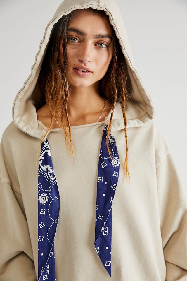 Free people all time bandana hoodie sale