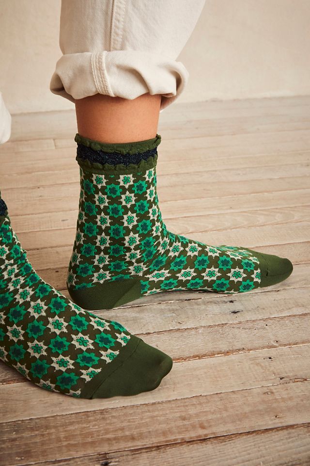 Anna Sui Utopian Gingham Socks