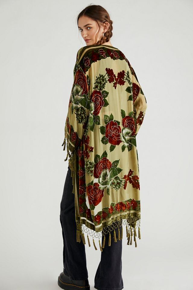 Kimono velours Radiant Roses #1