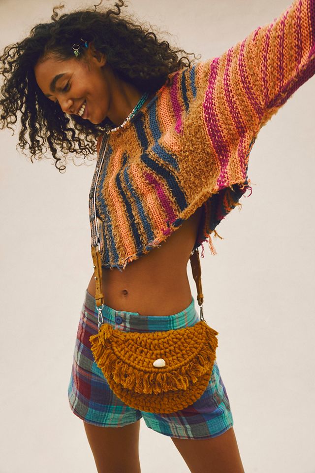 Macrame Moon Crossbody