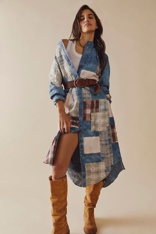 Phoenix Patched Shirtdress #2