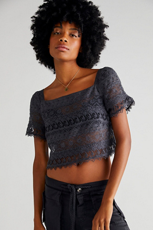 Crochet Lace Halter Bralette Crop Top - Women's Bra Tops