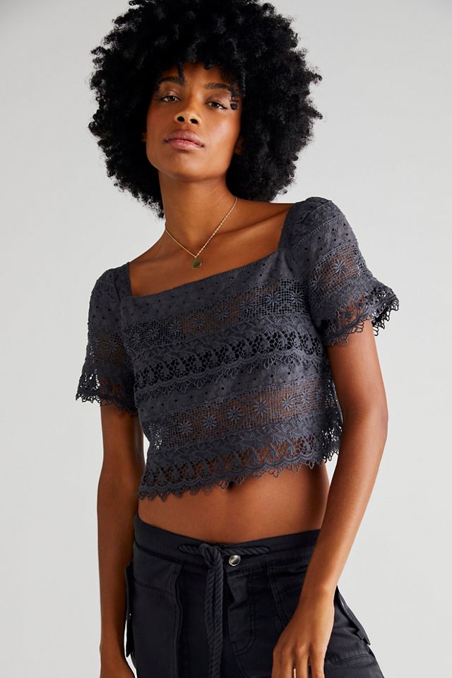 FP One Amelie Crochet Lace Top