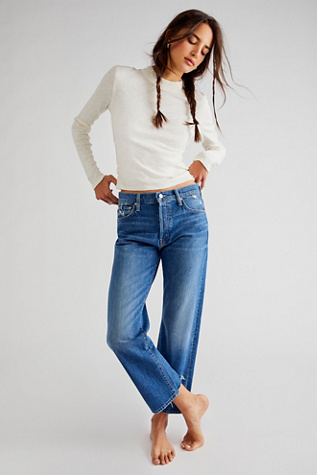 MOTHER The Ditcher Crop Chew Jeans | Free People