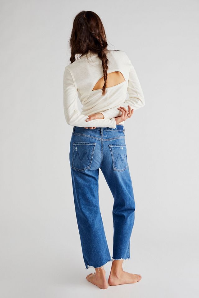 MOTHER The Ditcher Crop Chew Jeans #1