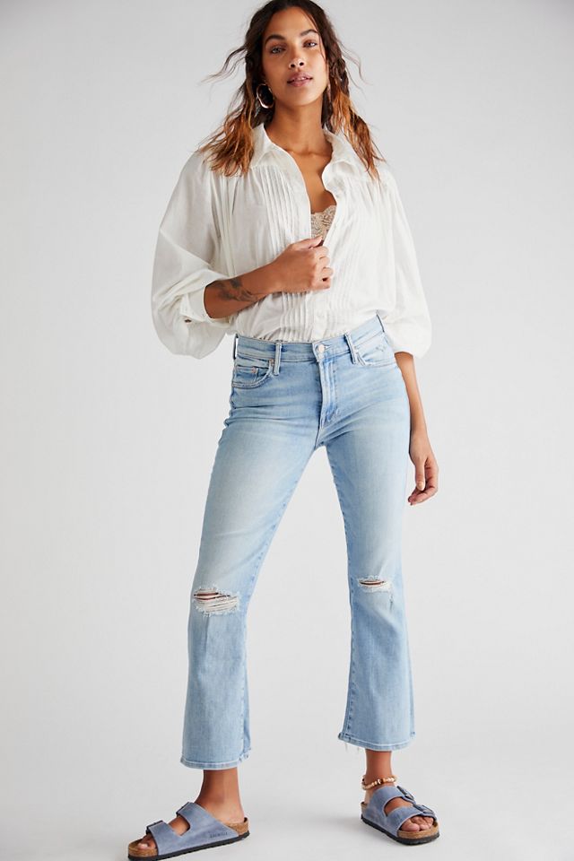 MOTHER The Outsider Ankle Chew Jeans | Free People UK