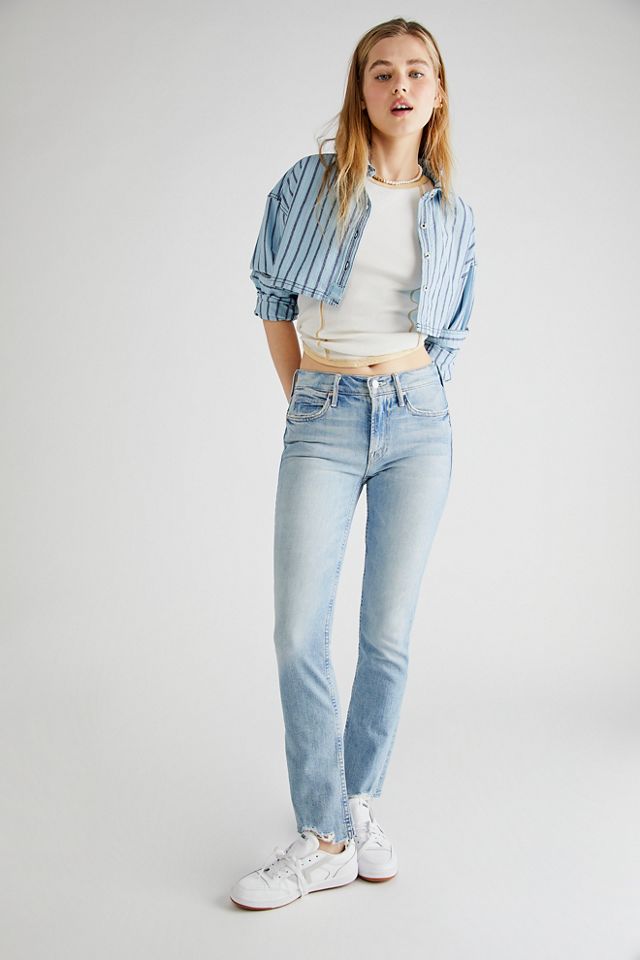 MOTHER The Flirt Fray Jeans | Free People UK