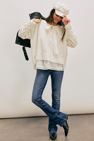 MOTHER Mid-Rise Runaway Flare Jeans