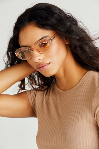 Raie Lucky Hand Sunglasses Free People Raie Eyewear Lucky Hand Sunglasses - Fawn | Garmentory main image 3