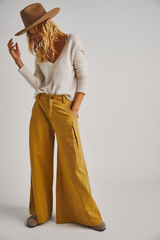 Out Of Touch Extreme Wide Leg Trousers Free People UK