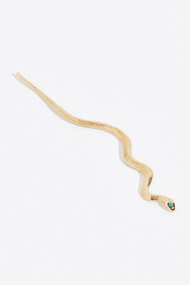 Leo Black Snake Hair Pin