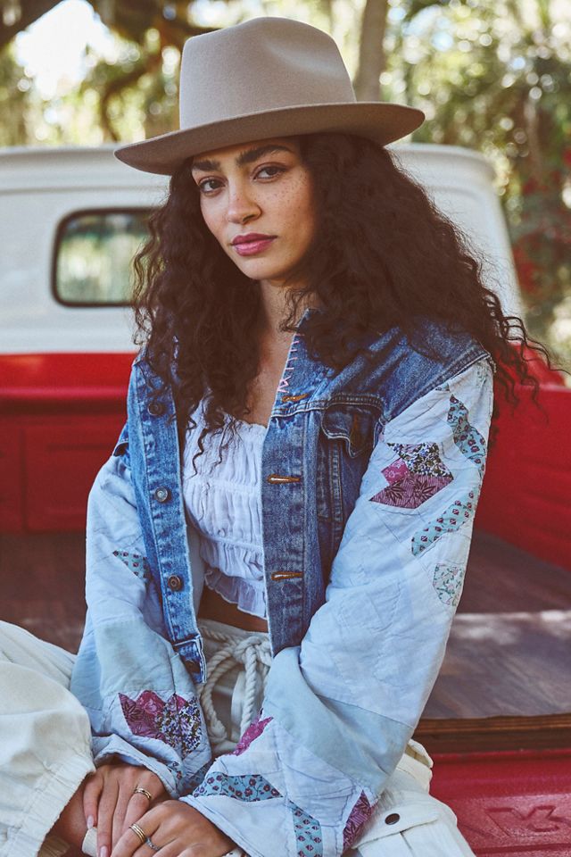 Tricia Fix Patchwork Quilted Denim Jacket | Free People UK