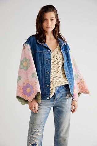 STEF PATCHWORK DENIM JACKET