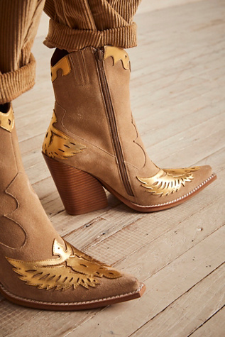 western boots with a heel