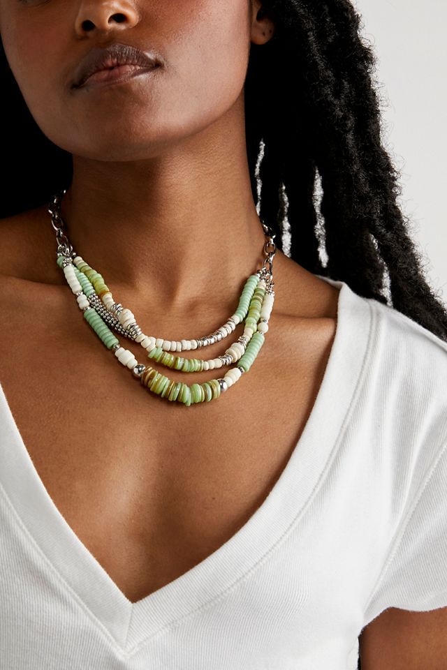 Free people layered necklace shop
