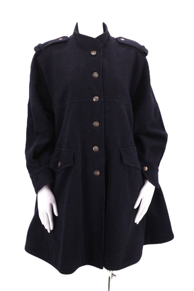 1980s Fendi Wool Trapeze Coat Selected By Ritual Vintage