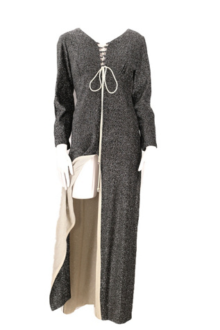 1970s Lurex Carwash Hem Maxi Dress Selected By Ritual Vintage