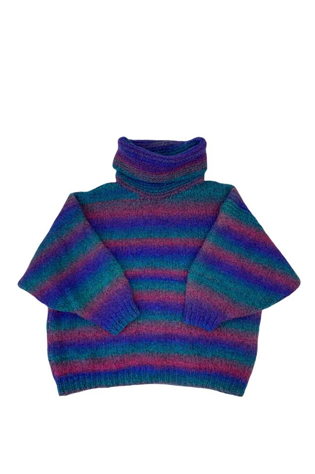 1980s Vintage Cozy Hand-Knit Oversized Turtleneck Selected by