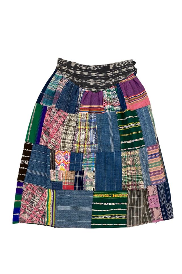 1970s Vintage Handmade Patchwork Skirt Selected by BusyLady