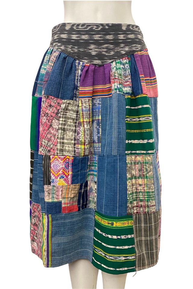 1970s Vintage Handmade Patchwork Skirt Selected by BusyLady Baca & The Goods