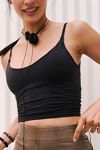 Good Karma Ruched Crop Tank