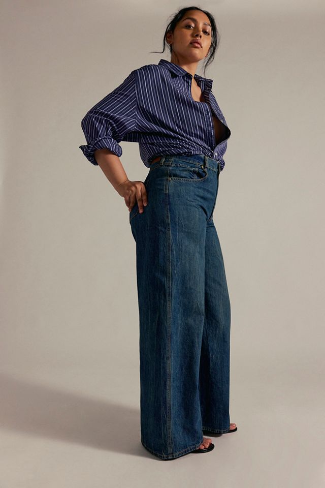 CRVY Gia Wide-Leg Jeans | Free People