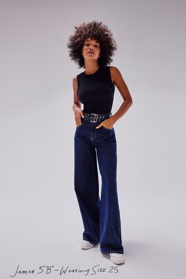 CRVY Gia Wide-Leg Jeans