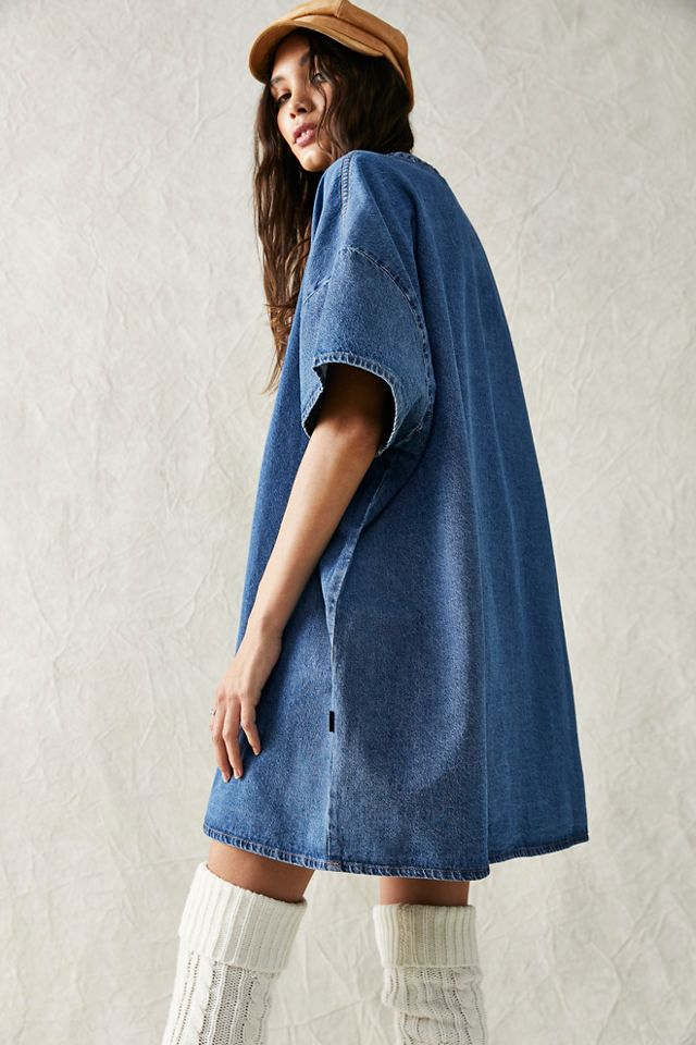 Oversized Denim Tee Dress | Free People