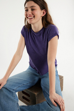We The Free Be My Baby Tee at Free People in Purple, Size: M