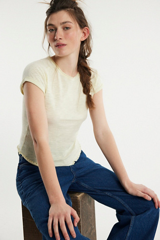 We The Free Be My Baby Tee at Free People in Green, Size: XS
