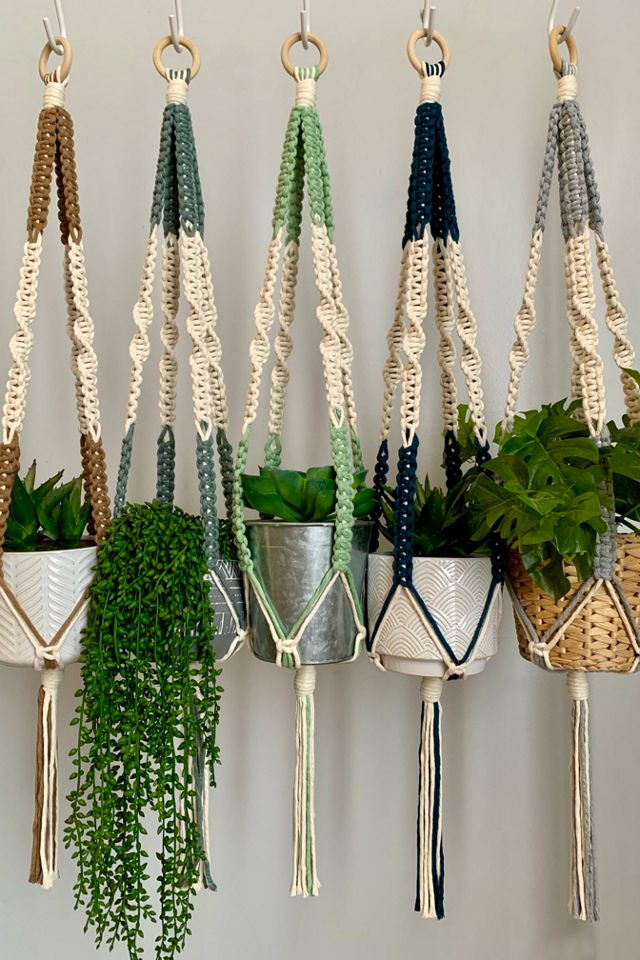 Large Macrame Plant Hanger  Maximalist Decor — That Knot Place