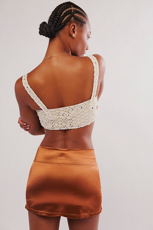 Mini-jupe Free People – Velours Côtelé Marron, Boutonnée, Taille 28 (neuve Sans étiquette)