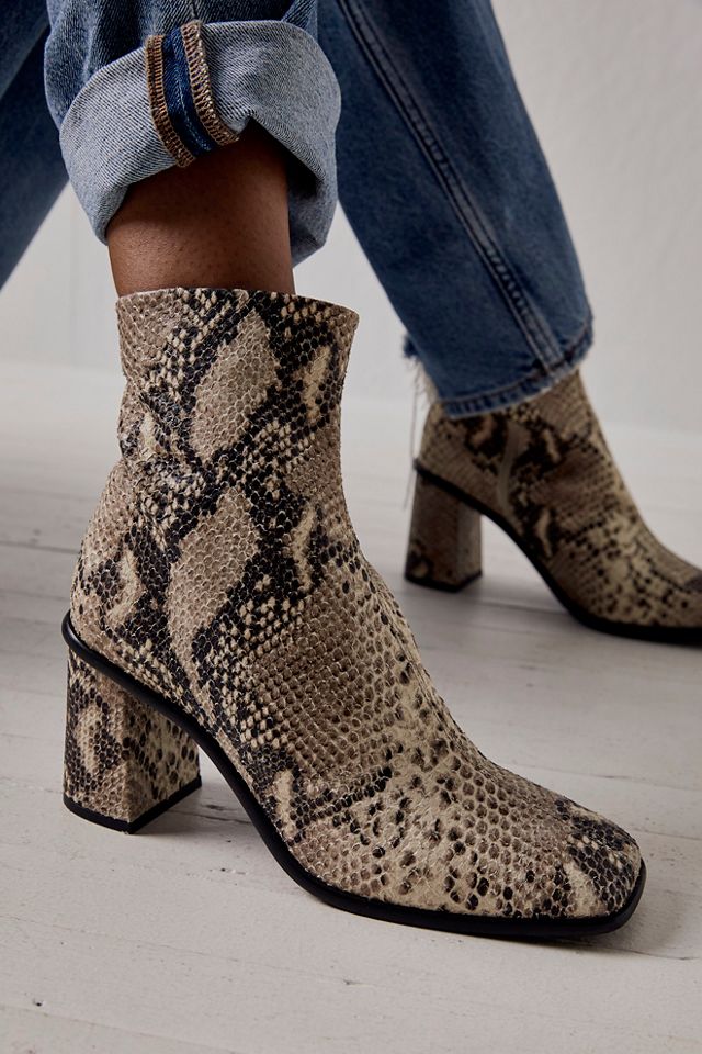 Free People Sienna Snake Ankle Boot – S.O.S Save Our Soles