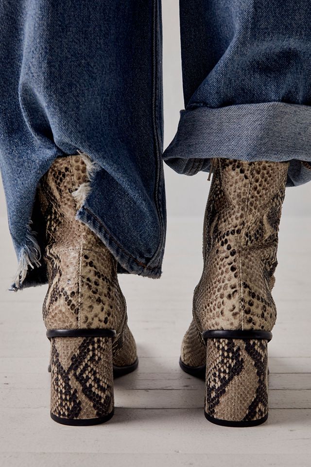 Free People Sienna Snake Ankle Boot – S.O.S Save Our Soles