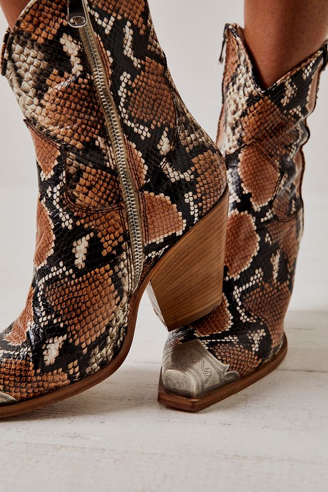 Free people 2025 snake booties