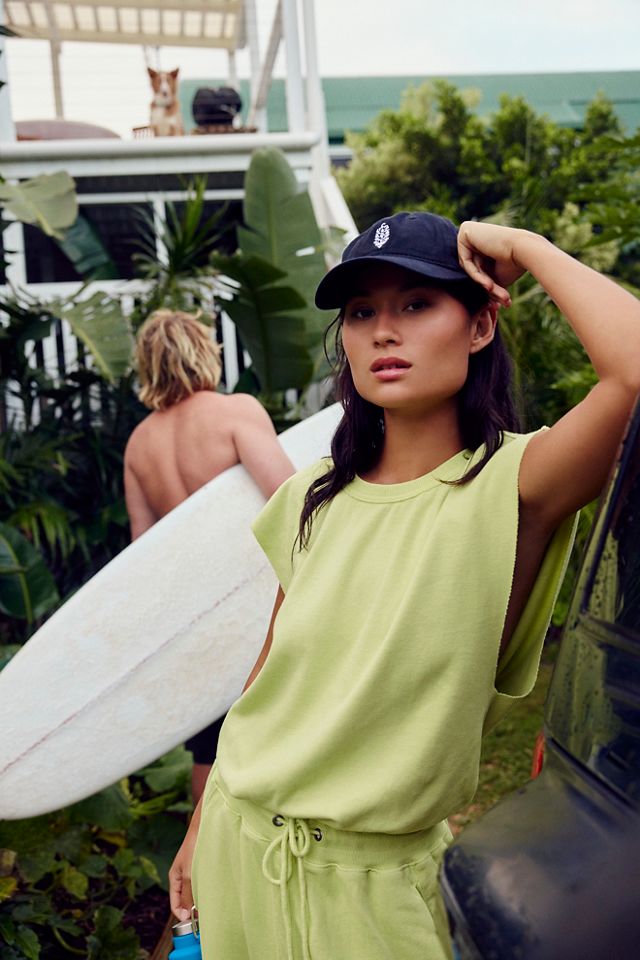 Free People FP Movement Double Hitter Color Block Logo Baseball Cap inNavy/Cream Movement Logo Baseball Cap | Free People main image 4