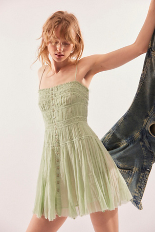 FP One Lausanne Slip at Free People in Sage, Size: Medium