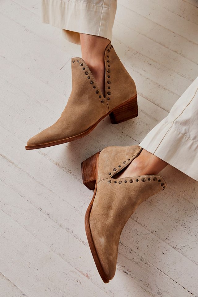 Studded Charm Double V Ankle Boots Free People