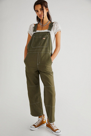 Dickies Cropped Carpenter Bib Overalls | Free People