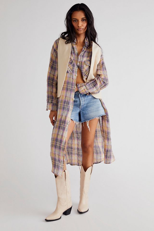 CP Shades Plaid Maxi Top #3