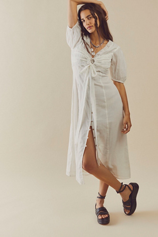 free people sport stripe midi dress